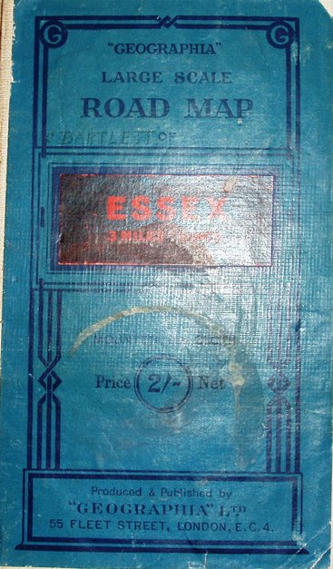 Geographia Large Scale Road Map of Essex, 1925 cover